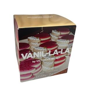 Victoria's Secret Vanil-la-la Candle Gold & Pink